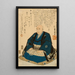 Portrait Commémoratif di Hiroshige - Utagawa Kunisada Toyokuni III — quadro incorniciato alla parete