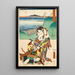Minakuchi Vue Panoramique du Mont Iwafuri - Utagawa Kunisada Toyokuni III — quadro incorniciato alla parete