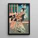 Ofuji de Miya et son serviteur Tsuruya Denzō - Utagawa Kunisada Toyokuni III — quadro incorniciato alla parete