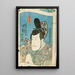 Attore di Osaka Nakamura Shikan nel ruolo del Daimyo Fujiwara no Tokihira - Utagawa Kunisada Toyokuni III — quadro incorniciato alla parete