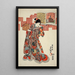 Poème di Kamakura Udaijin - Utagawa Kunisada Toyokuni III — quadro incorniciato alla parete