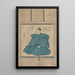 Portrait - Utagawa Kunisada Toyokuni III — quadro incorniciato alla parete