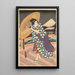 Scène pluvieuse sur un pont - Utagawa Kunisada Toyokuni III — quadro incorniciato alla parete