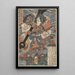 Taira no Tomomori et l'ancre - Utagawa Kunisada Toyokuni III — quadro incorniciato alla parete
