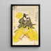 Attore Ichikawa Danjūrō en Kajiwara Genta Kageki - Utagawa Kunisada Toyokuni III — quadro incorniciato alla parete