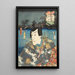 Attore Ichikawa Danjūrō VIII - Utagawa Kunisada Toyokuni III — quadro incorniciato alla parete