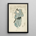 Attore Mimasu Gennosuke nel ruolo di Genshichi il venditore di tabacco - Utagawa Kunisada Toyokuni III — quadro incorniciato alla parete