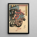 Attore Onoe Kikugorō nel ruolo di Sakuramaru - Utagawa Kunisada Toyokuni III — quadro incorniciato alla parete