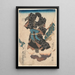 Attore Onoe Tamizō nel ruolo di Tenjiku Tokubei - Utagawa Kunisada Toyokuni III — quadro incorniciato alla parete
