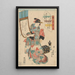 L'artista - Utagawa Kunisada Toyokuni III — quadro incorniciato alla parete