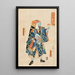 Il venditore di pomate Ichikawa Danjr IX in Toraya Tkichi - Utagawa Kunisada Toyokuni III — quadro incorniciato alla parete