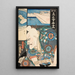 Il ristorante Uota L'attore Ichikawa Ebiz V in Tarzaemon - Utagawa Kunisada Toyokuni III — quadro incorniciato alla parete