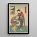 Due donne Gioventù e vecchiaia - Utagawa Kunisada Toyokuni III — quadro incorniciato alla parete
