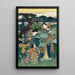 Contemplazione dei fiori di pruno - Utagawa Kunisada Toyokuni III — quadro incorniciato alla parete