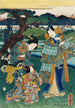Contemplazione dei fiori di pruno - Utagawa Kunisada Toyokuni III — vista dell’opera