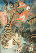 Watnai capturando un tigre - Utagawa Kunisada Toyokuni III — vista dell’opera