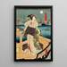 Blanc - Utagawa Kunisada Toyokuni III — quadro incorniciato alla parete
