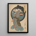 Femme se maquillant - Utagawa Kunisada Toyokuni III — quadro incorniciato alla parete