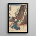 Femme au pied d'un chemin de montagne à Hizaka - Utagawa Kunisada Toyokuni III — quadro incorniciato alla parete