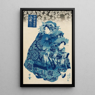 Utagawa Kunisada Toyokuni III - Yatsuhashi of the NakaManjiya kamuro Wakaba and Yayoi.webp