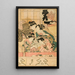 Jeunes femmes dans une loge de théâtre - Utagawa Kunisada Toyokuni III — quadro incorniciato alla parete