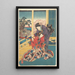 Fleur d'Akashi Akashi no hana - Utagawa Kuniteru — quadro incorniciato alla parete