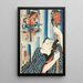 Poulet Tsunagor - Utagawa Kuniyoshi — quadro incorniciato alla parete