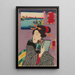 Paesaggi e bellezze desiderose di leggere il prossimo volume - Utagawa Kuniyoshi — quadro incorniciato alla parete