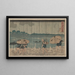 Vista di Oumayagashi - Utagawa Kuniyoshi — quadro incorniciato alla parete