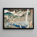Cascata di Rben sul Monte Yama - Utagawa Kuniyoshi — quadro incorniciato alla parete