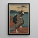 Sanbashi no onna - Utagawa Kuniyoshi — quadro incorniciato alla parete