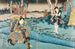 Sawamura Chjr V in Hayano Kanpei e Ichikawa Kuz II in Ono Sadakur nell'atto cinque della pièce Kanadehon Chshingura - Utagawa Kuniyoshi — vista dell’opera