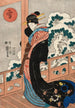 Beauté sous la neige sur une véranda - Utagawa Kuniyoshi — vista dell’opera
