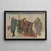 Taira no Munemori mikazuki osen ebizako no j - Utagawa Kuniyoshi — quadro incorniciato alla parete