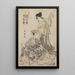 L'attore di kabuki Segawa e Gennosove - Utagawa Toyokuni I — quadro incorniciato alla parete