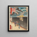 Un pin incorniciato a Osaka - Utagawa Yoshitaki — quadro incorniciato alla parete