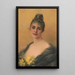 Femme de la poitrine aux fleurs jaunes - Vincent Covey — quadro incorniciato alla parete