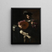 Giocatore di liuto - Valentin de Boulogne — quadro incorniciato alla parete