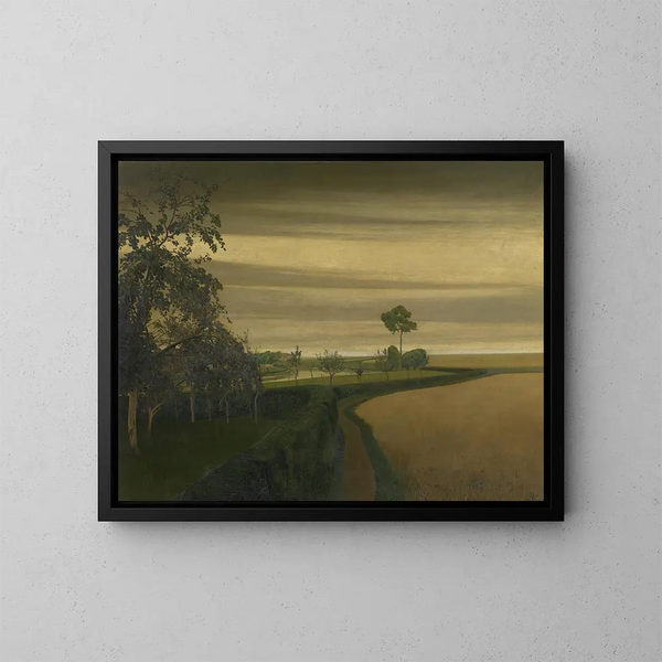 Fine di una giornata triste - Valerius De Saedeleer — quadro incorniciato alla parete