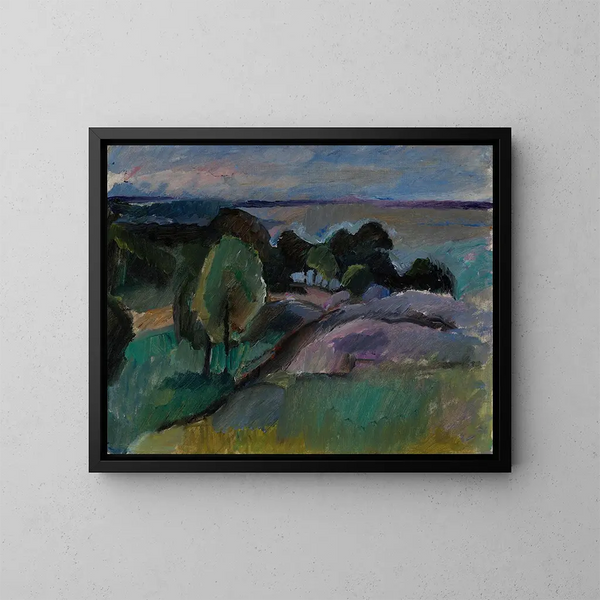 Paesaggio di Korkeasaari 1913 - Valle Rosenberg — quadro incorniciato alla parete