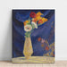 Riproduzione del dipinto Vaso di Anemoni su Sfondo Blu - Henri Lebasque