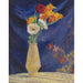 Riproduzione del dipinto Vaso di Anemoni su Sfondo Blu - Henri Lebasque
