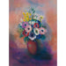 Riproduzione del dipinto Vaso di anemoni - Odilon Redon