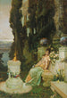 Una donna su una panchina di marmo nell'antica Roma - Vasiliy Kotarbinsky — vista dell’opera