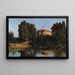 Paesaggio con casa - Vasily Dmitrievich Polenov — quadro incorniciato alla parete