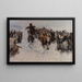Scatto di una città innevata - Vasily Surikov — quadro incorniciato alla parete
