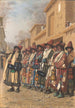 Chœur de derviches mendiant l'aumône à Tachkent - Vasily Vereshchagìn — vista dell’opera