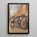 Chœur de derviches mendiant l'aumône à Tachkent - Vasily Vereshchagìn — quadro incorniciato alla parete