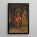 Statue di Vishnu nel tempio di Indra ad Ellora - Vasily Vereshchagine — quadro incorniciato alla parete