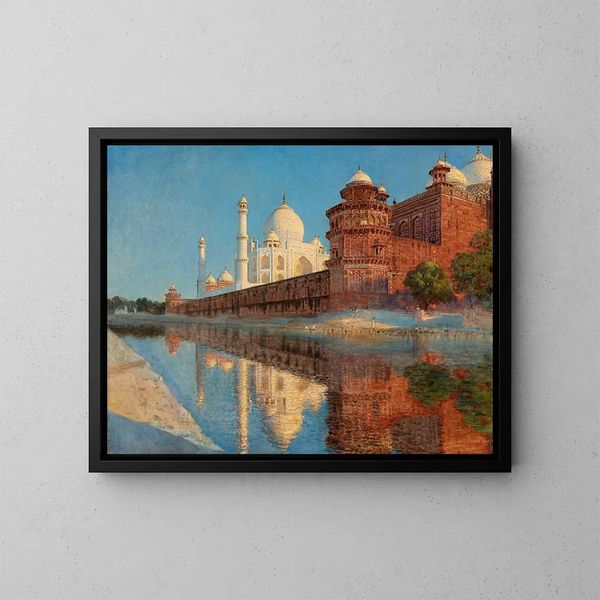 Le Taj Mahal al crepuscolo - Vasily Vereshchagin — quadro incorniciato alla parete